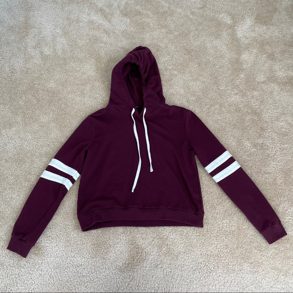Burgundy hoodie from FOREVER 21
